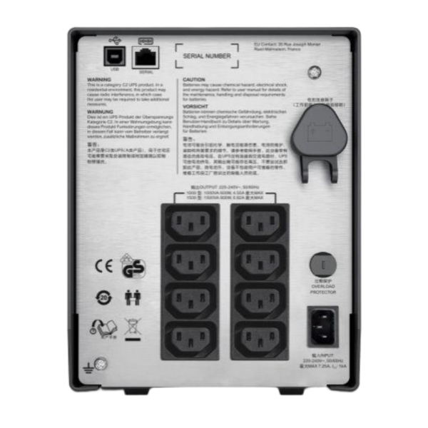 UPS 230V 500VA SCL500RMI1U 500VA IEC 60320 C14 Smart-UPS Lithium Battery SCL500RMI1U - Image 3
